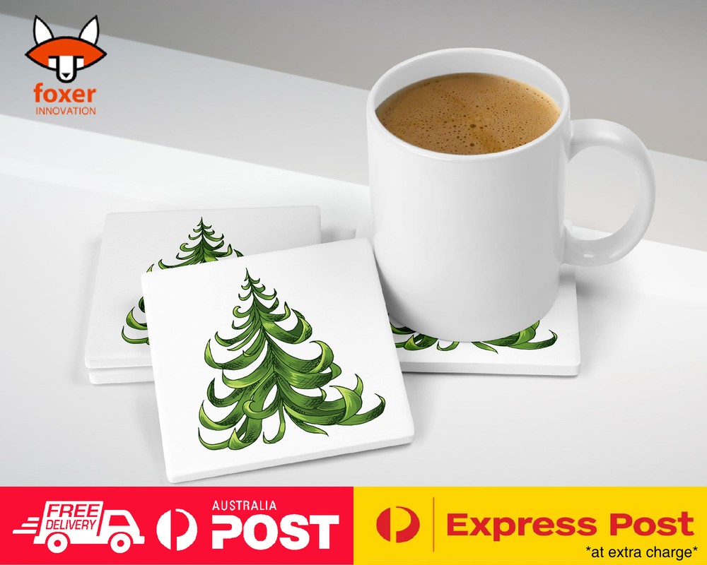 COASTER COFFEE DRINKING MAT|CHRISTMAS TREE 7