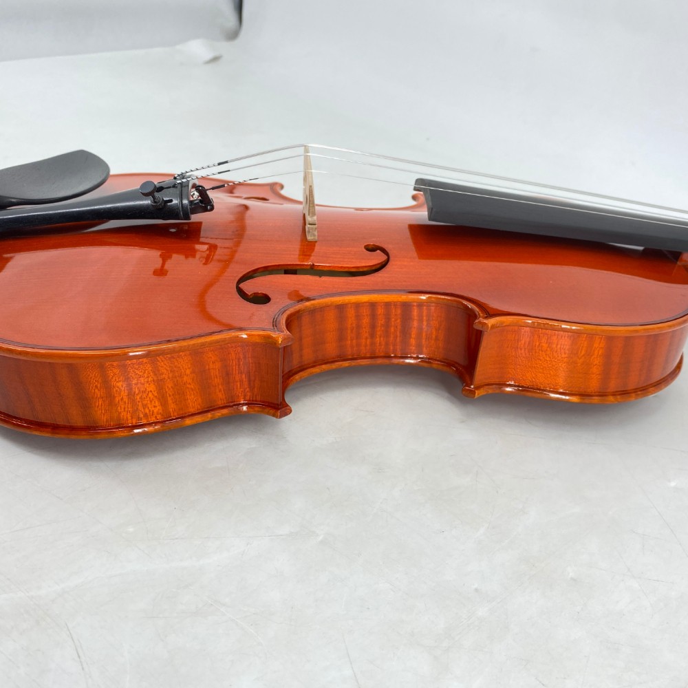Handcrafted 4/4Violin Solid One-Piece Back Flamed Maple 30yr Spruce Complete Set