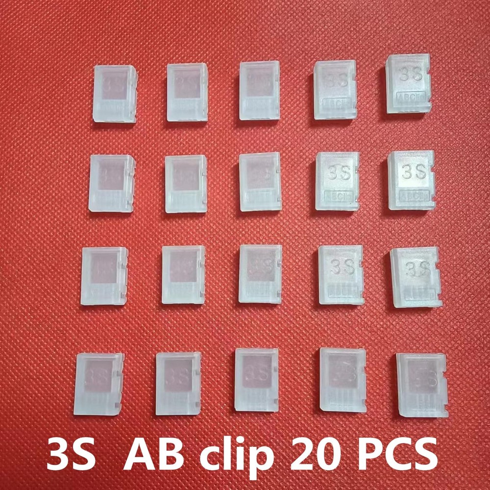 20 PCS Ab Clip Balance Plug Protector 3s Lithium Polymer Battery Connector