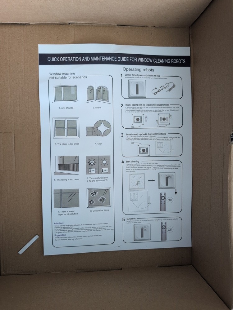 M9 Window Cleaning Robot