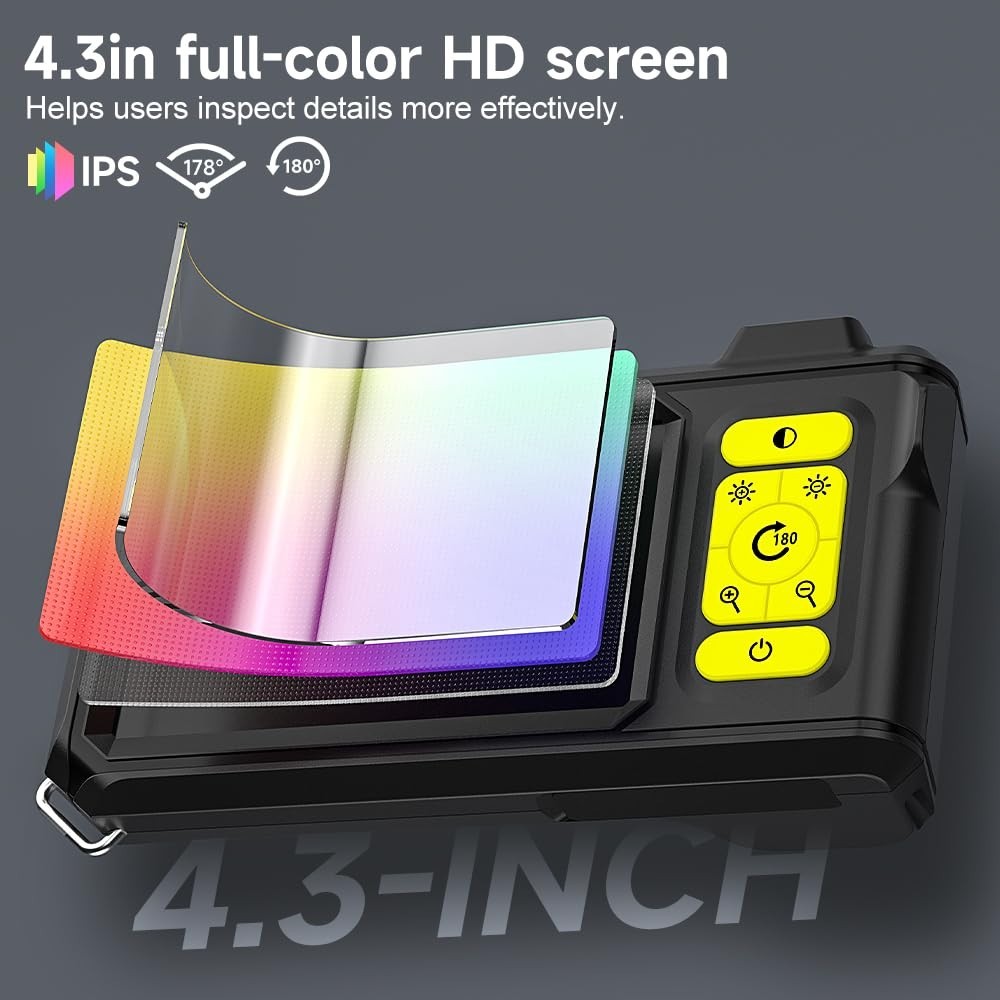 Endoscope Camera with 8 LED Lights