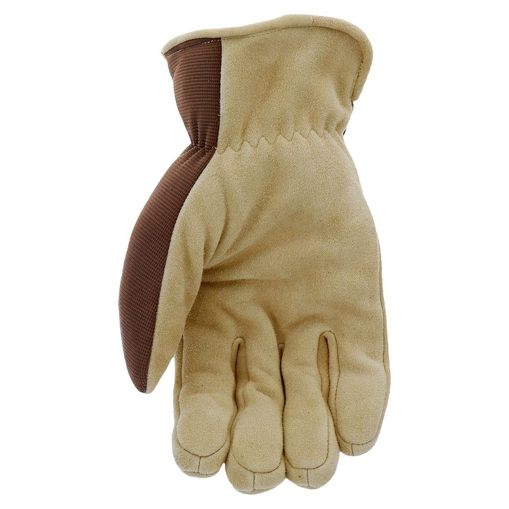Deerskin Split-Leather Palm Men's Work Gloves, Thinsulate Lining, Winter Glov...