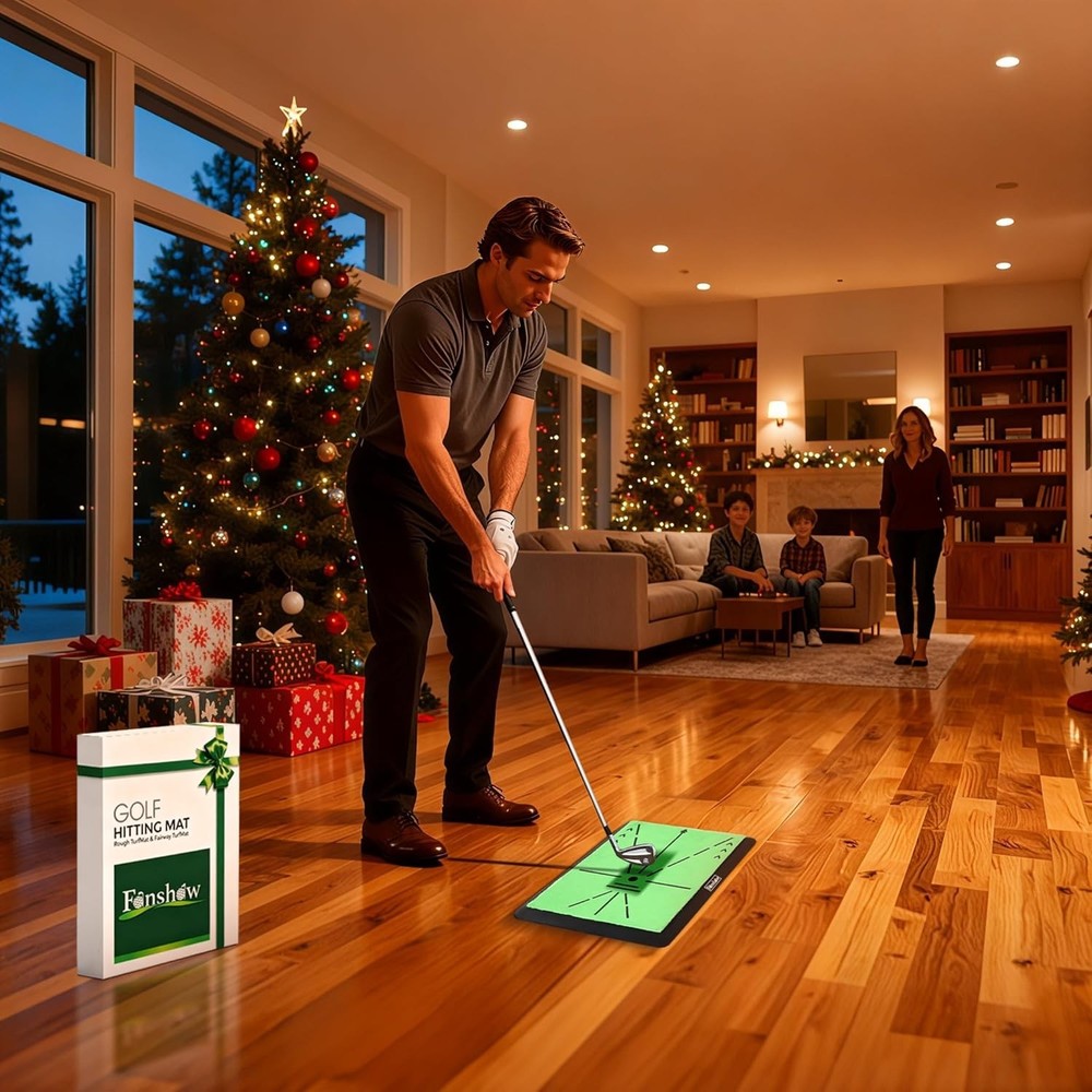 Versatile Golf Hitting Mat with Non-Slip Base - Perfect for Indoor Practice