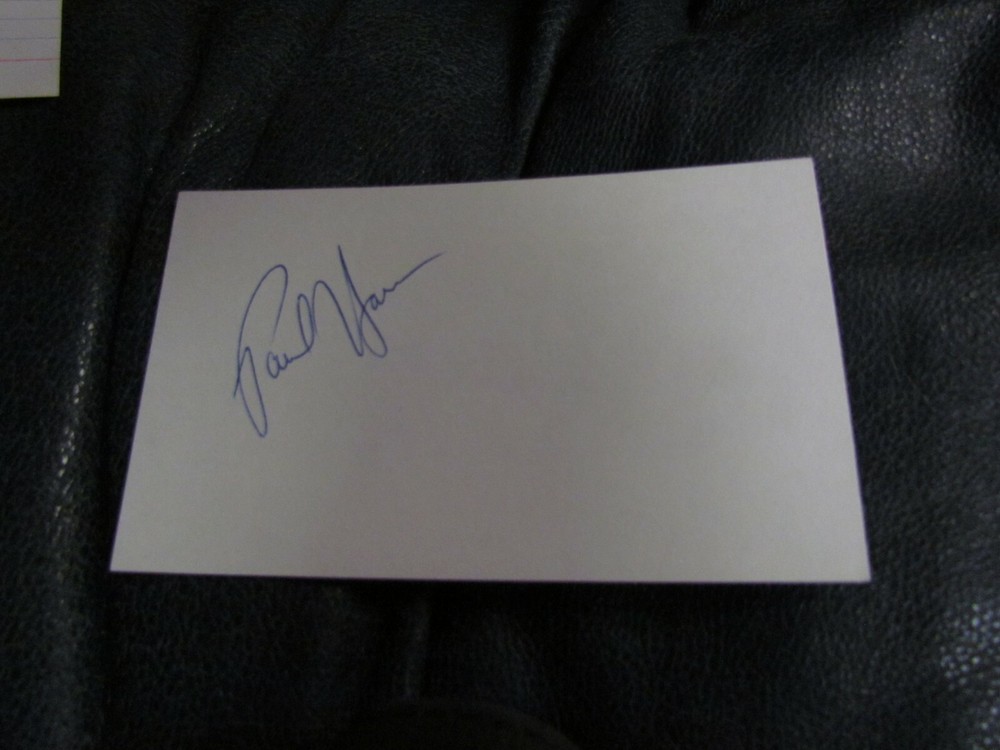 Paul Hamm Autographed Index Card