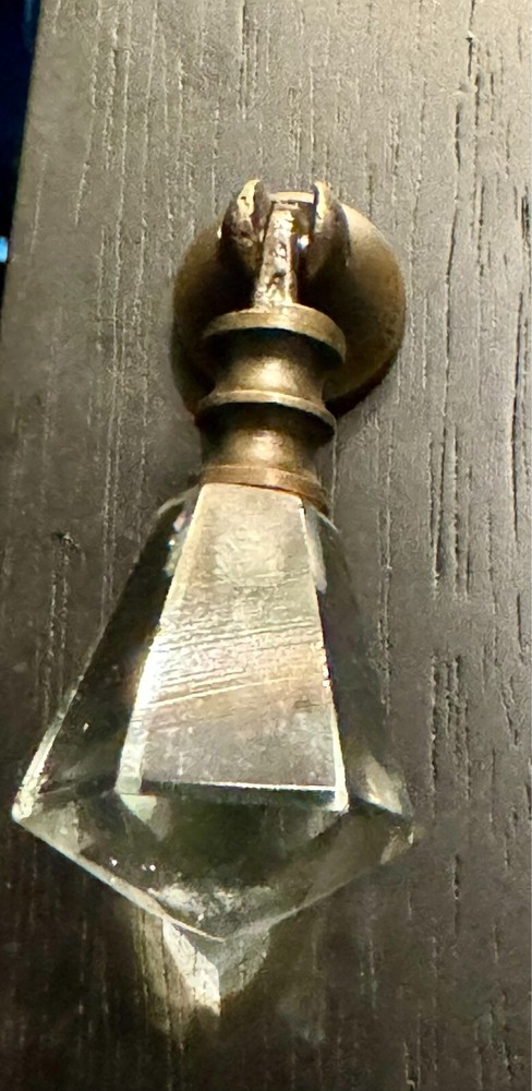 Brass Drawer Pull Handle Teardrop Glass Diamond Crystal Cabinet Knobs Hardware