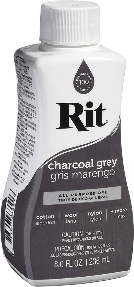 Rit All-Purpose Liquid Dye, Charcoal Grey , 8 Oz