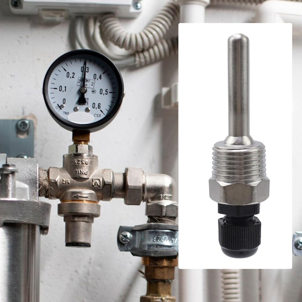 Meprotal 2pcs 1/2 Inch NPT Thermowell Weldless Stainless Steel 50mm Length