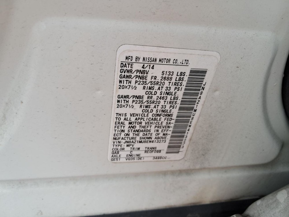 MURANO 2014 Glove Box 4748840