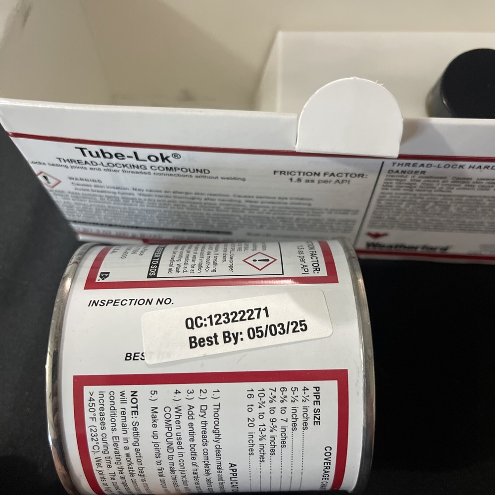 WEATHERFORD 8 OZ THREAD-LOCKING COMPOUND 3YR SHELF LIFE