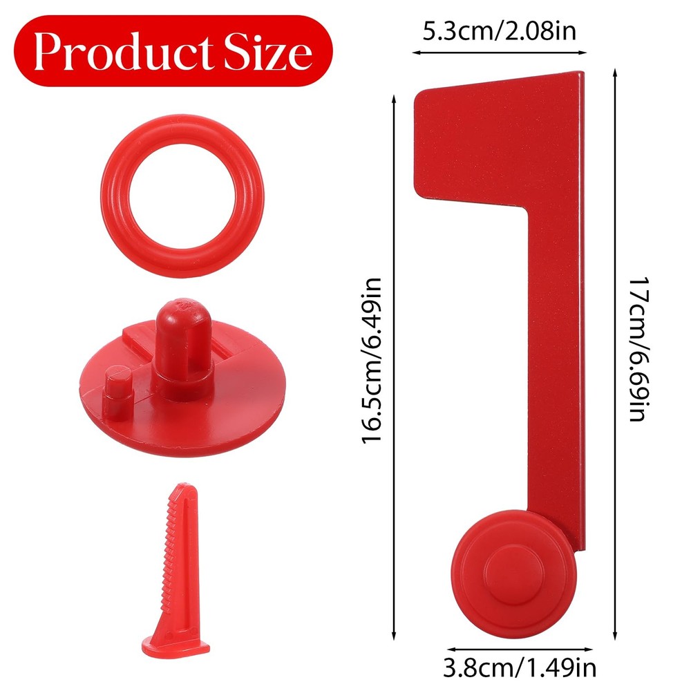 Mailbox Flag Replacement, Red Flag for Mailbox Metal Mail Box Flags Replaceme...