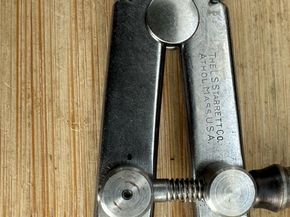 Starrett 83A-4 Yankee Spring-Type Dividers Solid Nut 4" NOS