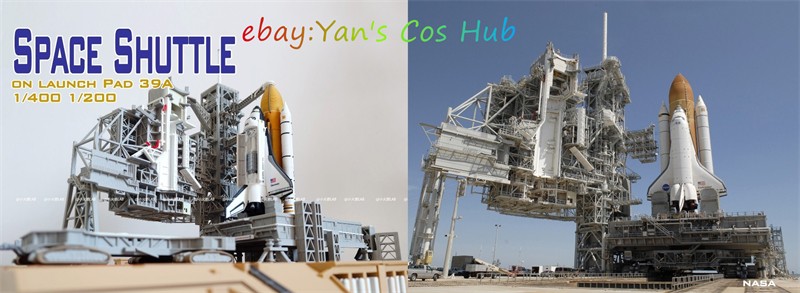 1/400 Dragon Space Shuttle Launch Site 3D Printed Model