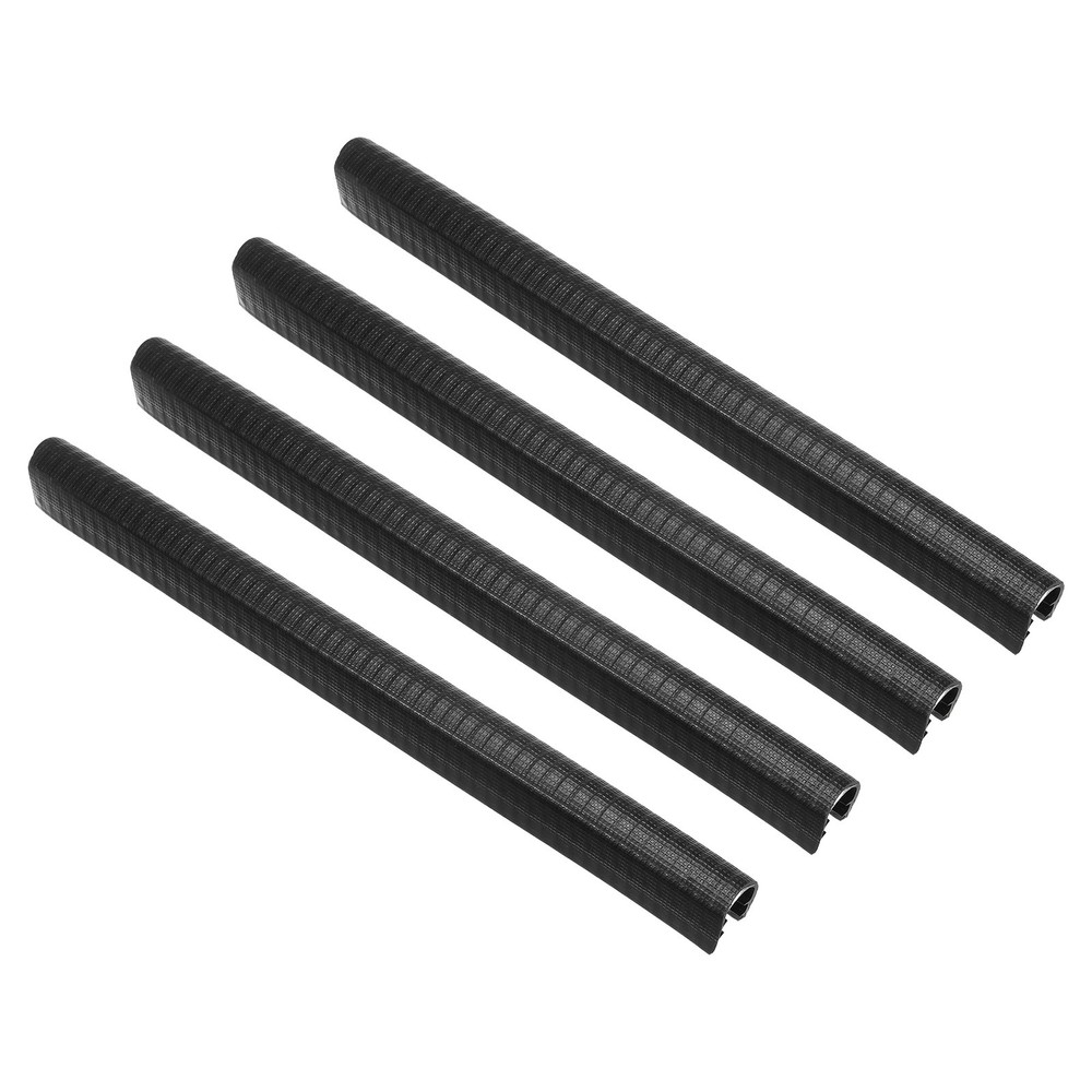 13.8" Skateboard Deck Guards Protector, 4pcs Skate Deck Edge Gear, Black