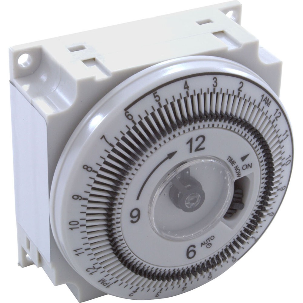 Timer, Grasslin Repl, SPDT, Panel Mount, 115v, w/override, 24hr