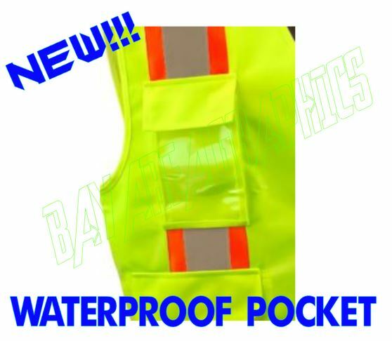 FAA VISUAL OBSERVER DRONE PILOT HI-VISIBILITY SAFETY GREEN VEST REFLECTIVE