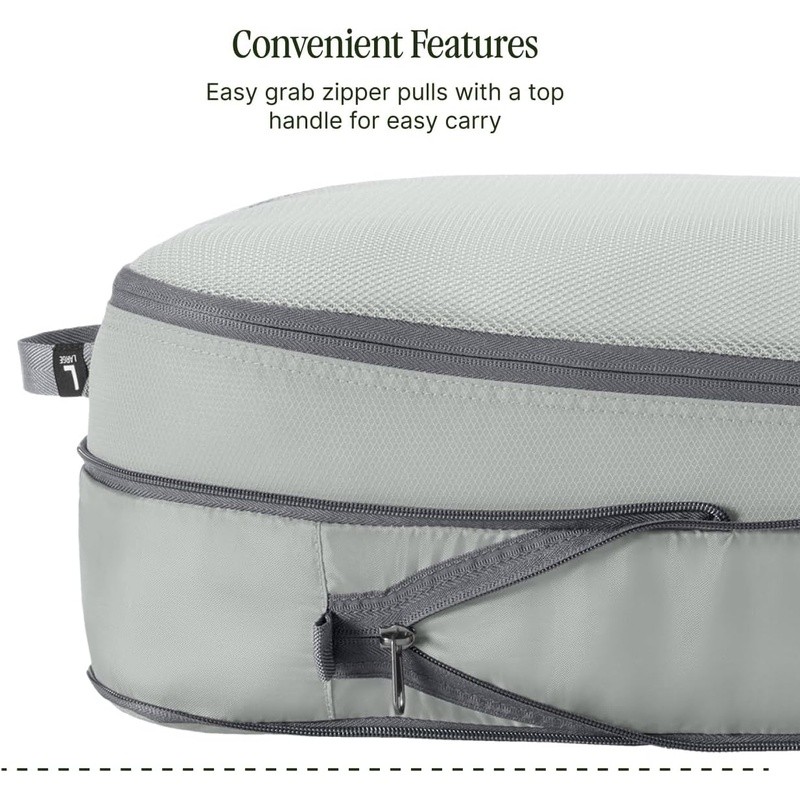 Adjustable Travel Storage Expansion Cube Compression Organizer Water Resistant