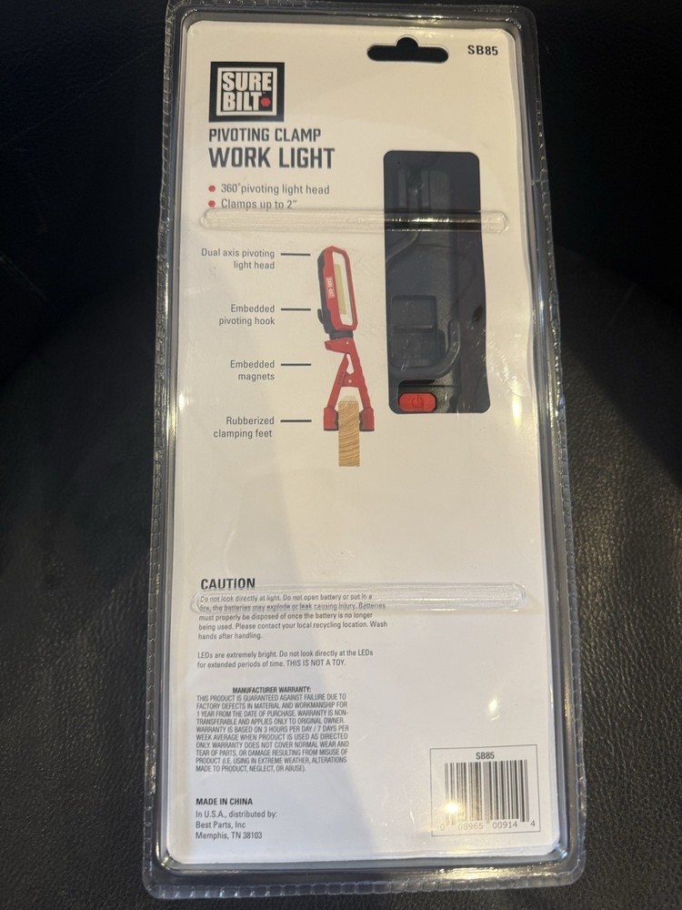 Sure Bilt Multi-Position Work light 500 lumen set Led SB85