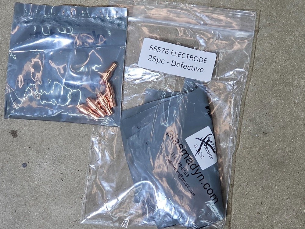 25pc x 56576 Harbor Freight Titanium Plasma 45 Plasma Electrodes