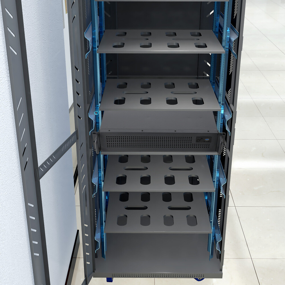 2U Wall Mount Server Cabinet IT Network Rack Enclosure Rackmount Case Cabinet