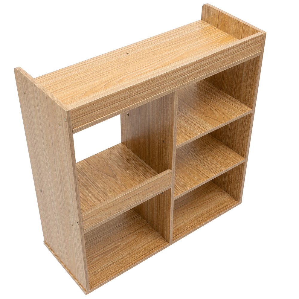 Filing Cabinet, Storage Shelf, Mobile Printer Stand Rubberwood