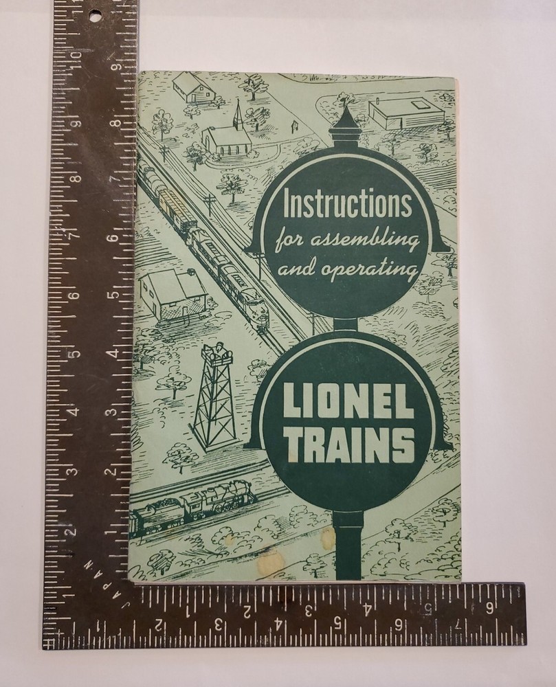 Vintage 1951 Instructions For Assembling and Operating Lionel Trains Manual