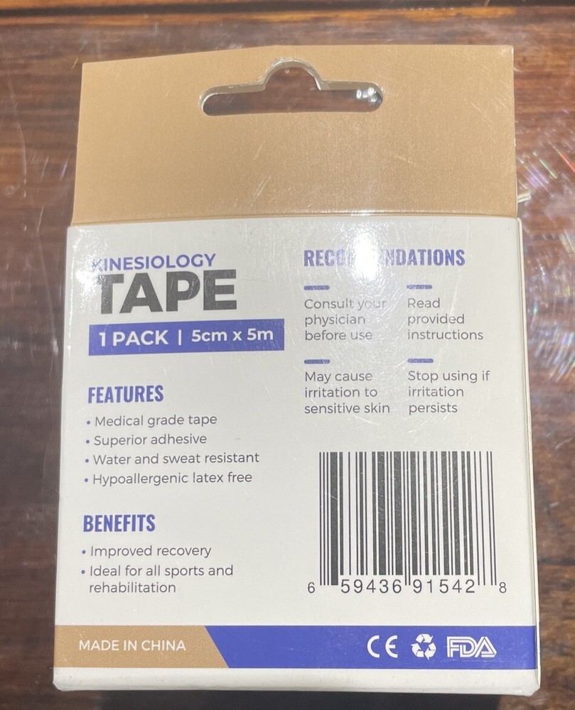 Kinesiology Tape Roll Beige Uncut