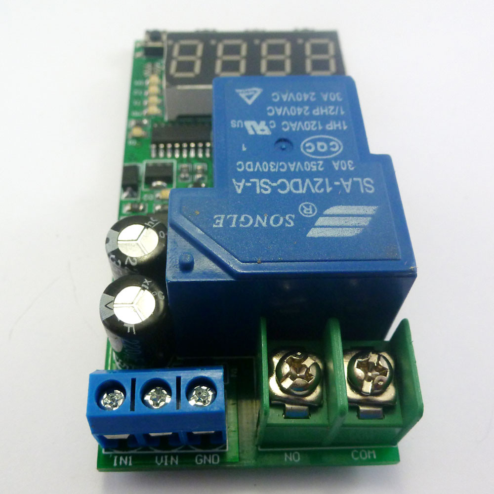 DC 12V 30A High Power Multifunction Cycle Timer Delay Relay PLC Module 0.1s-270h
