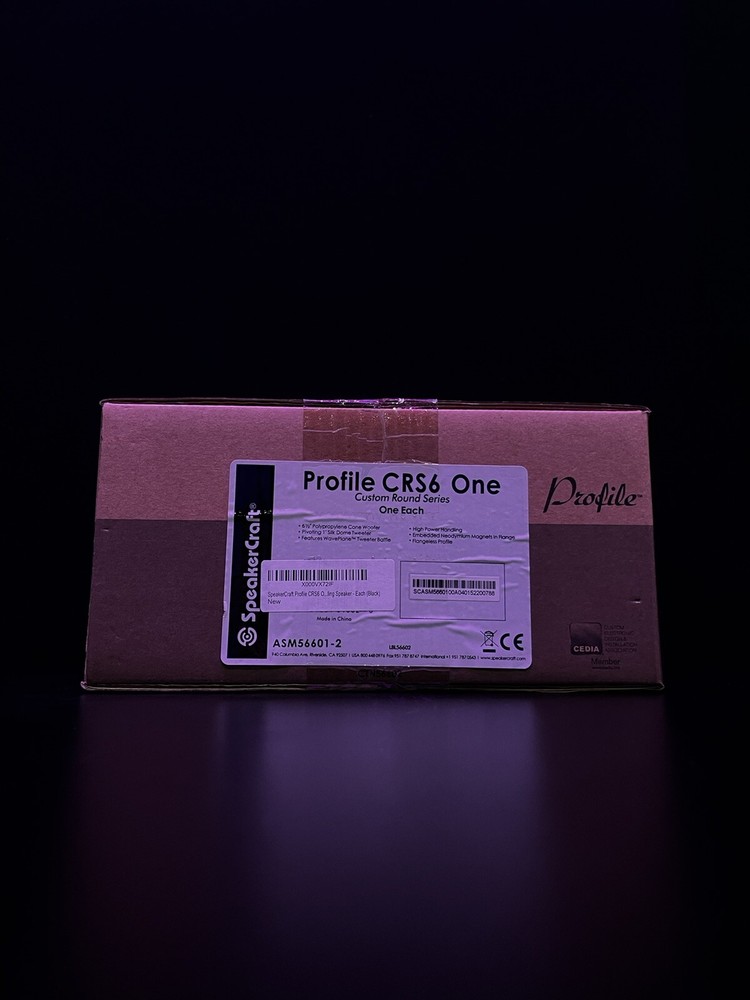 SpeakerCraft Profile CRS6 One - professional series ceiling speaker MIB UNOPENED