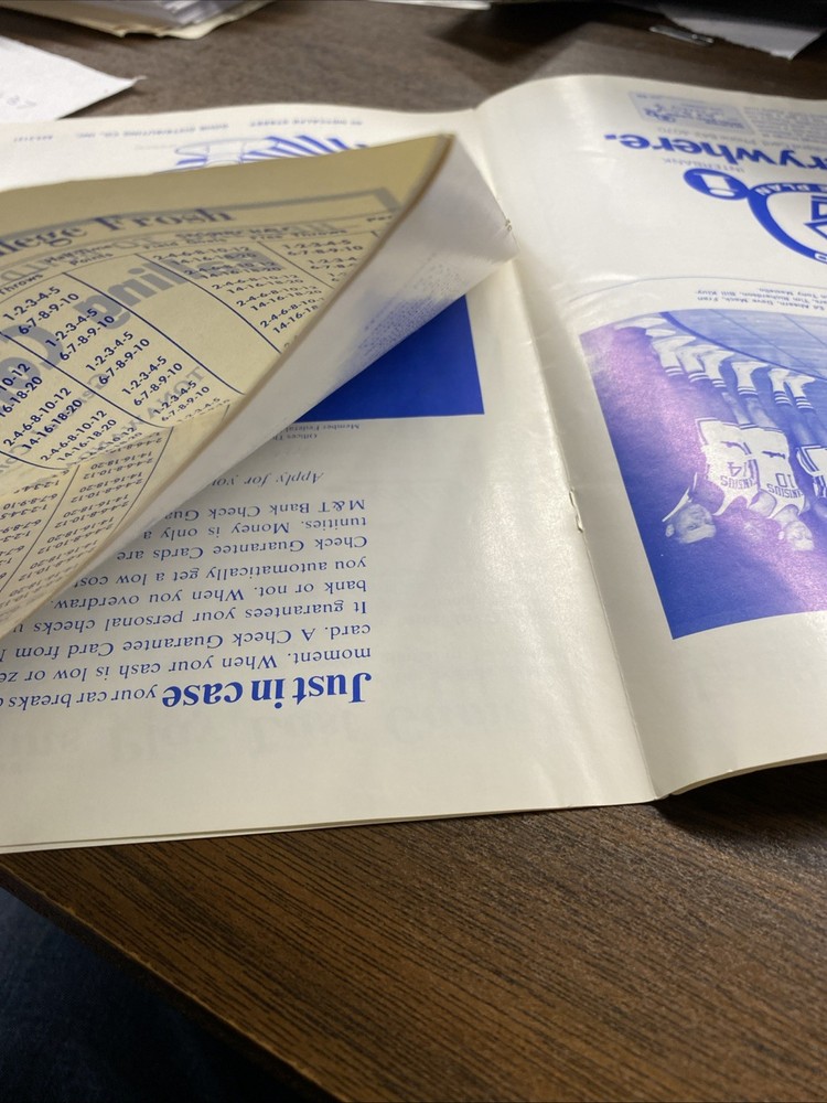 RARE 1969 NCAA Basketball Program Canisius vs Niagara University