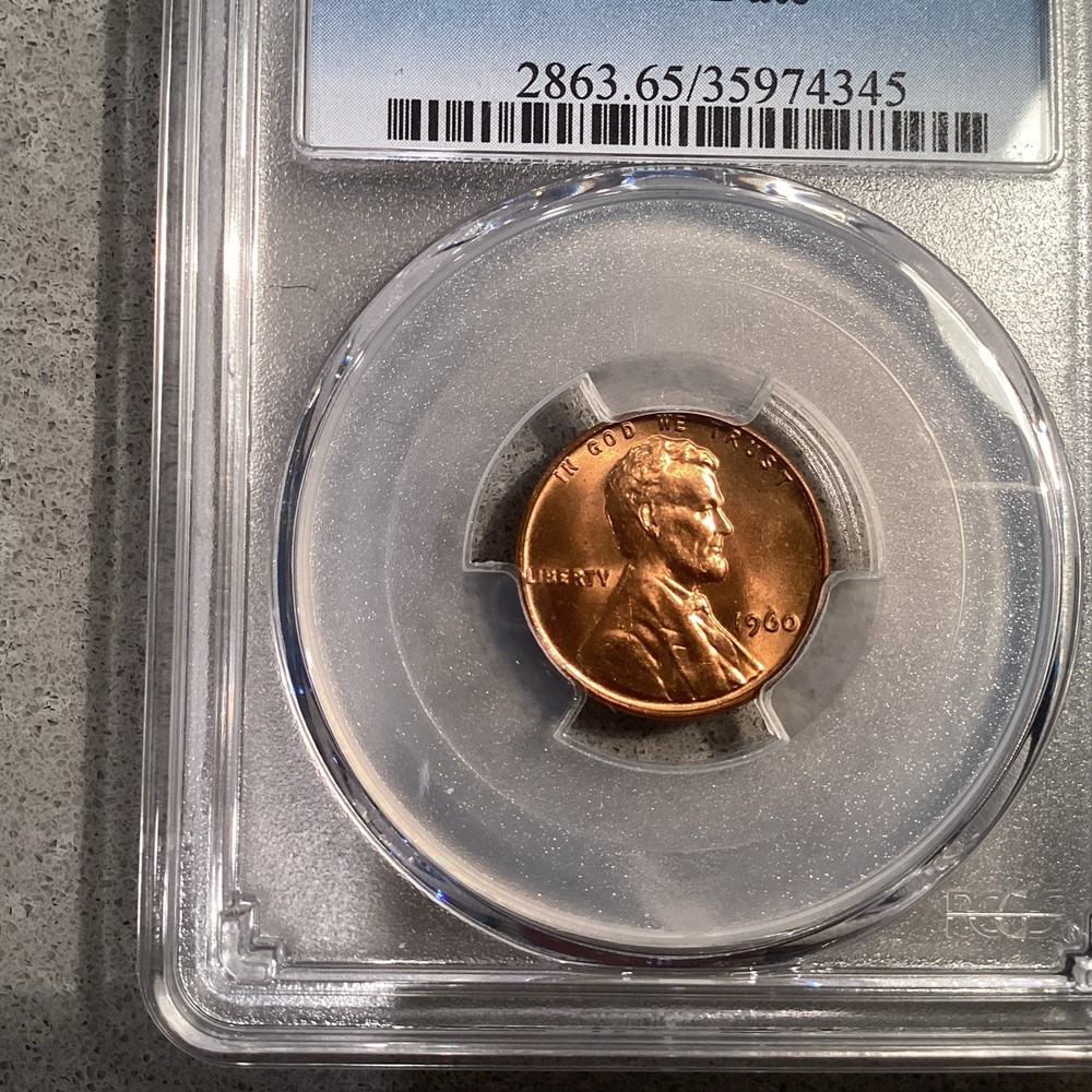 1960 Lincoln Cent Small Date At MS 65 Rd According To PCGS