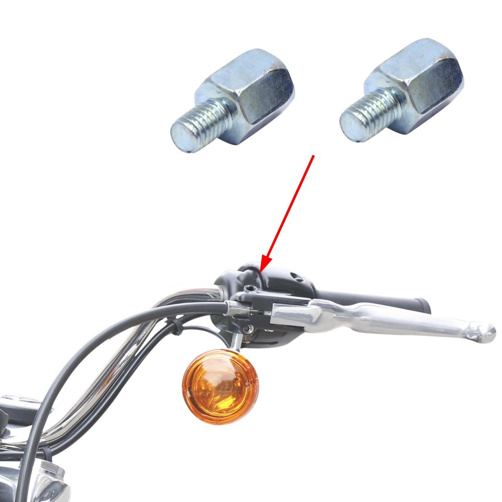 2pcs. 8mm Clockwise Fixing Diameter Motorcycle Rearview Mirror Screws