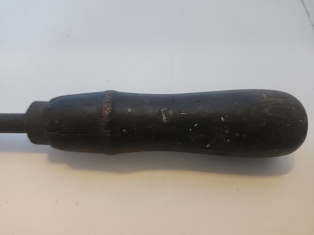 antique copper soldering iron 13"