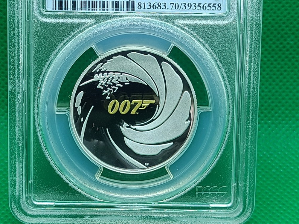 2020 James Bond 007 PCGS PR70 DCAM First Strike Tavula