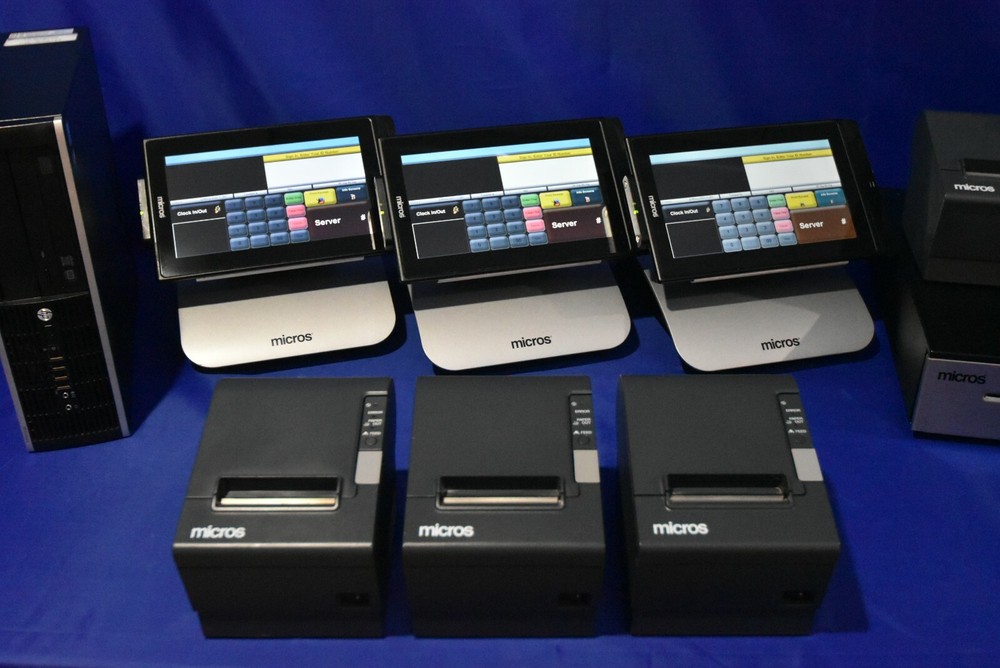 MICROS/ORACLE RES 3700 v 5.5 - 4 MTABLET TERMINAL BUNDLE w/Menu Programming