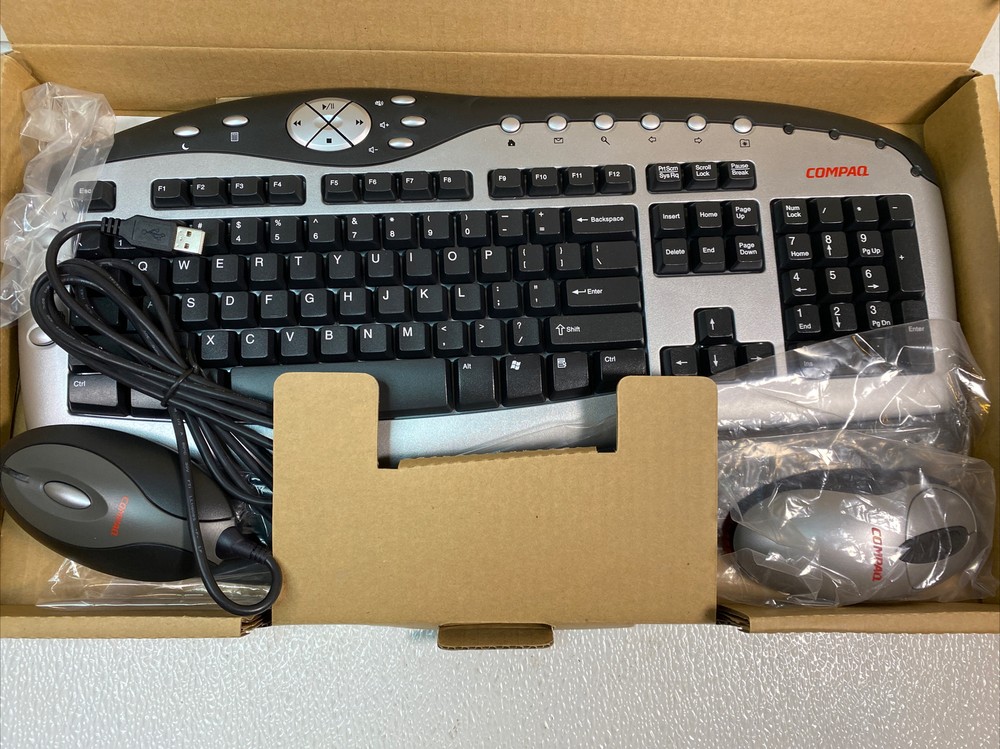 Compaq Windows Wireless Keyboard & Optical Mouse Model CPQ165KB NEW