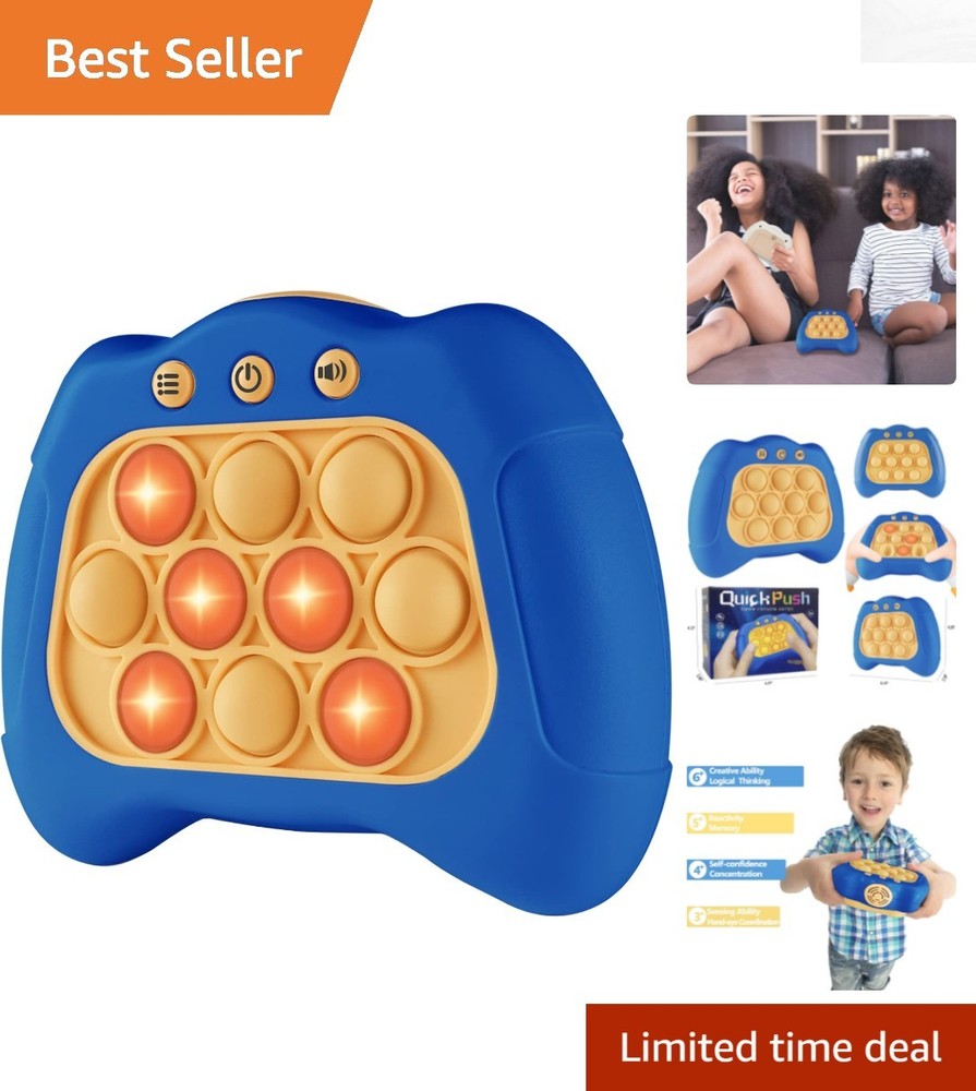 Blue Pop The Target! Handheld Game: Fun Multiplayer Action for All Ages