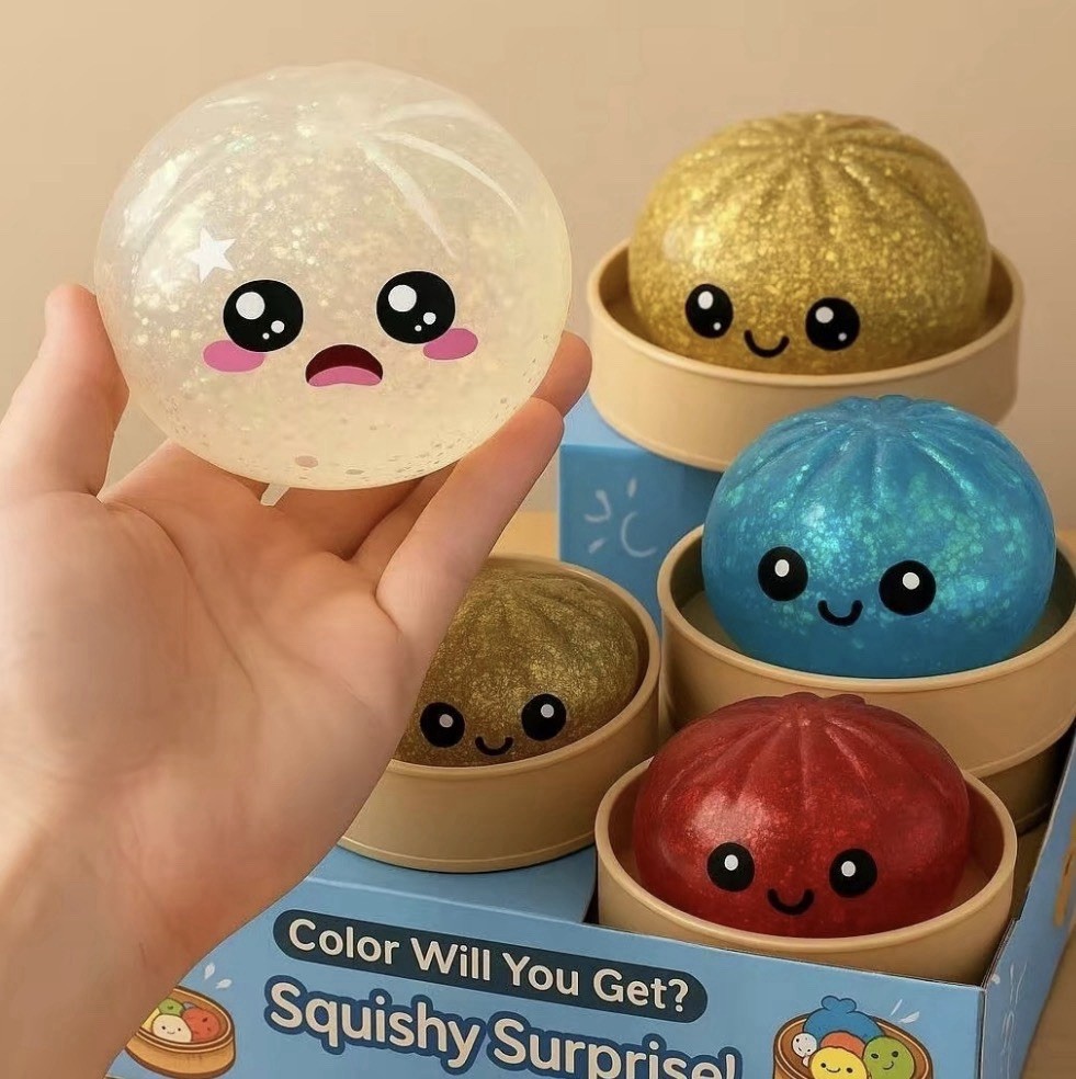 Squishy Bun Rainbow Mystery NEW Dumpling