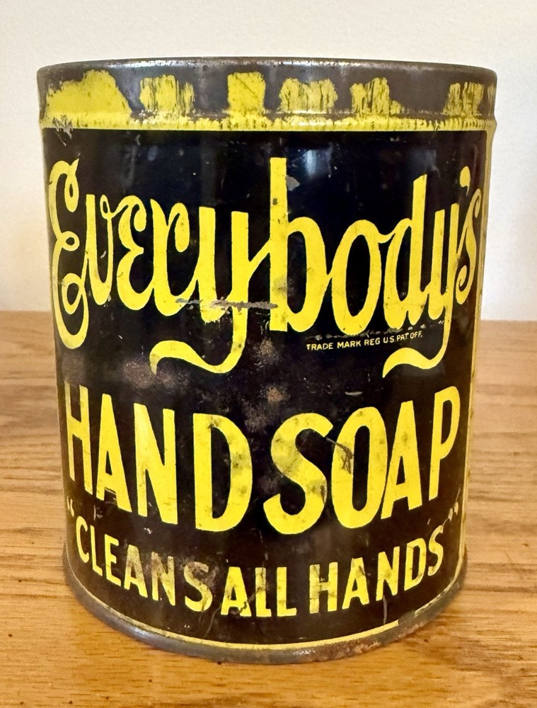 VINTAGE Everybody’s Hand Soap  “Cleans All Hands” Tin