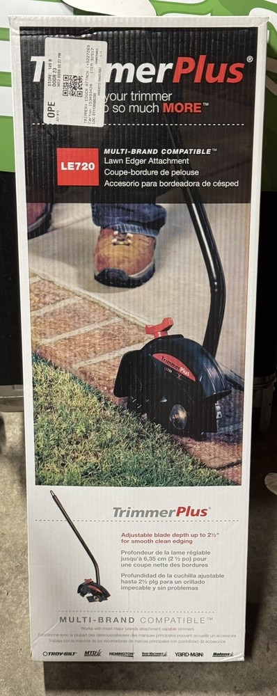 Trimmer Plus LE720 Lawn Edger Attachment Multi Brand Compatible - NEW!!!