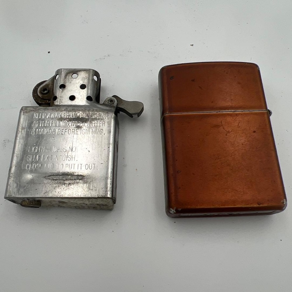 Bronze Bullet Hole Design Zippo Lighter