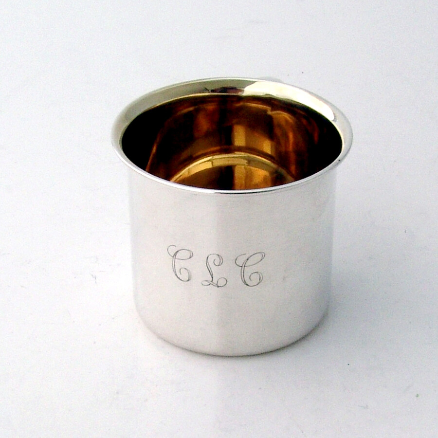 Small Baby Cup Towle Sterling Silver Mono CLC