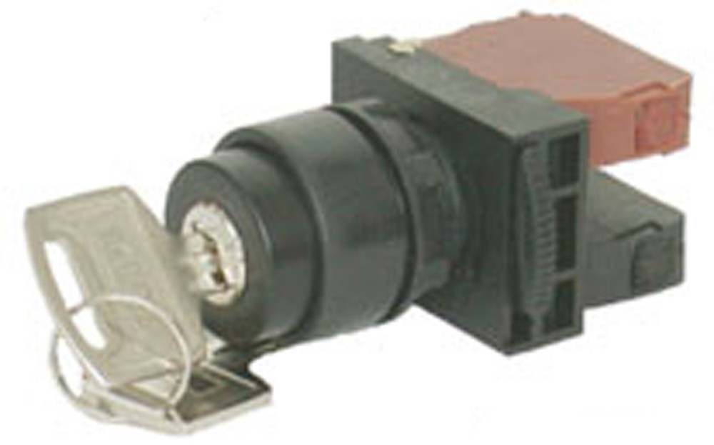 NHD NSS22-K022 Key 3 Position (Spring Return) Selector Switch 2a2b