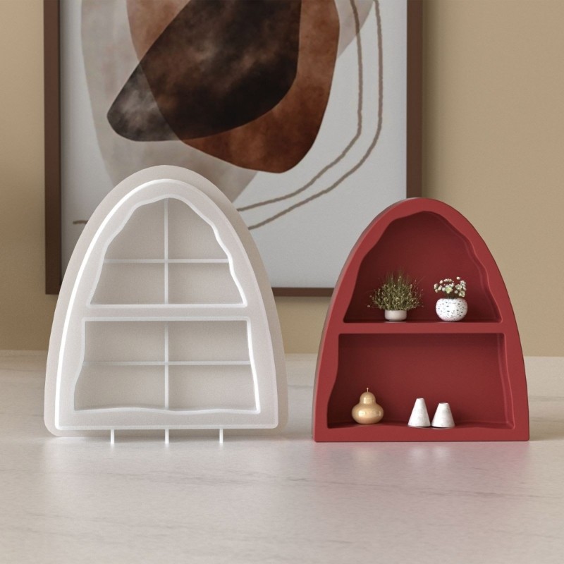 Double Section Arch Mould for Epoxy Resin Projects Storage Organization