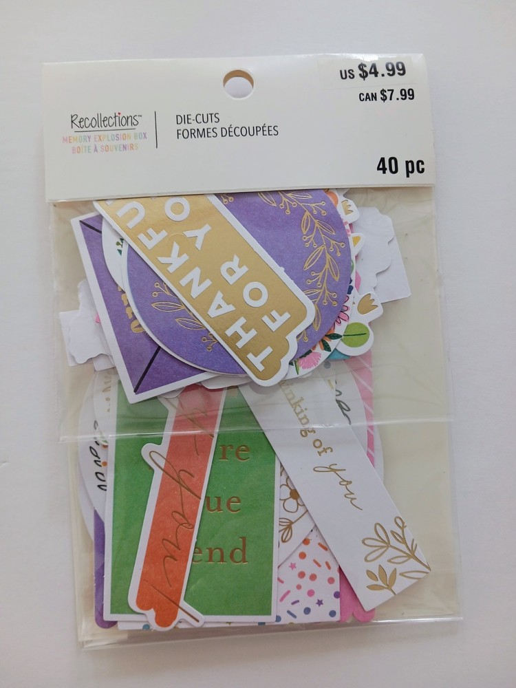 Recollections - Memory Explosion Box Die-Cuts - Friendship  - NEW