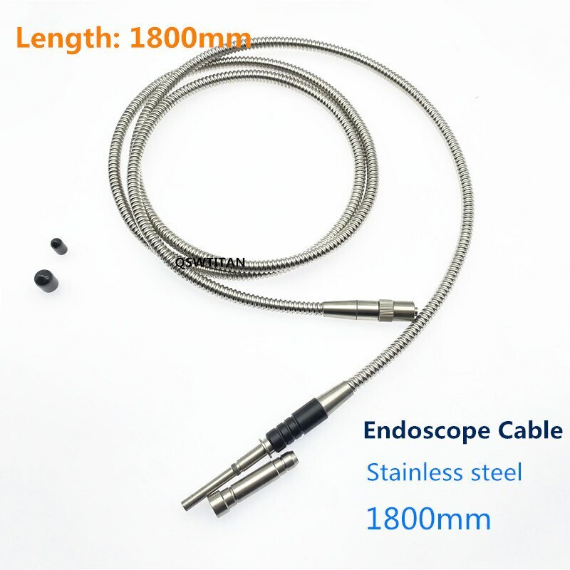 Silicone cable Endoscop Fiber 1.8m-3m Light Source Microscope Guide interface