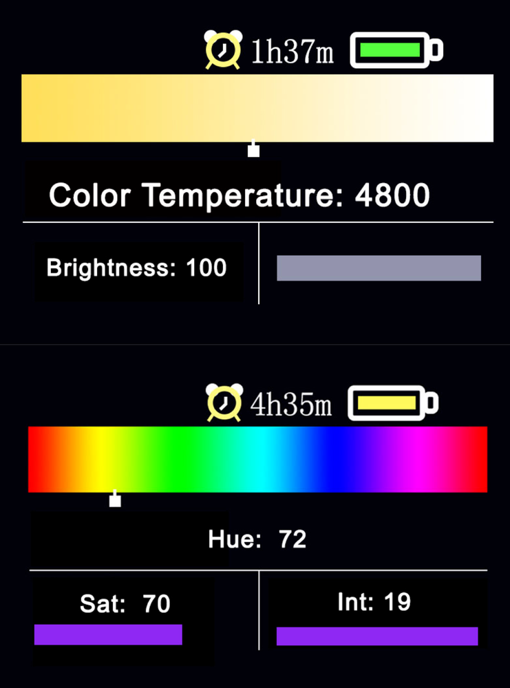 Hakutatz Pocket Size AW RGB LED Light iOS Android Apps Control Video Vlog Effect