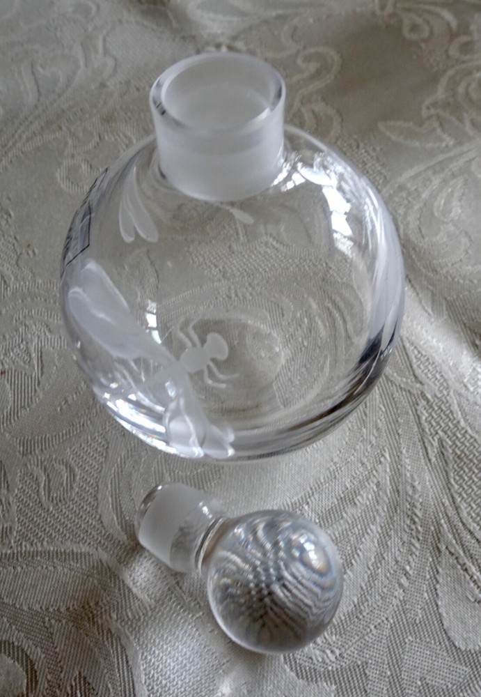 John Lewis perfume bottle featuring dragonflies