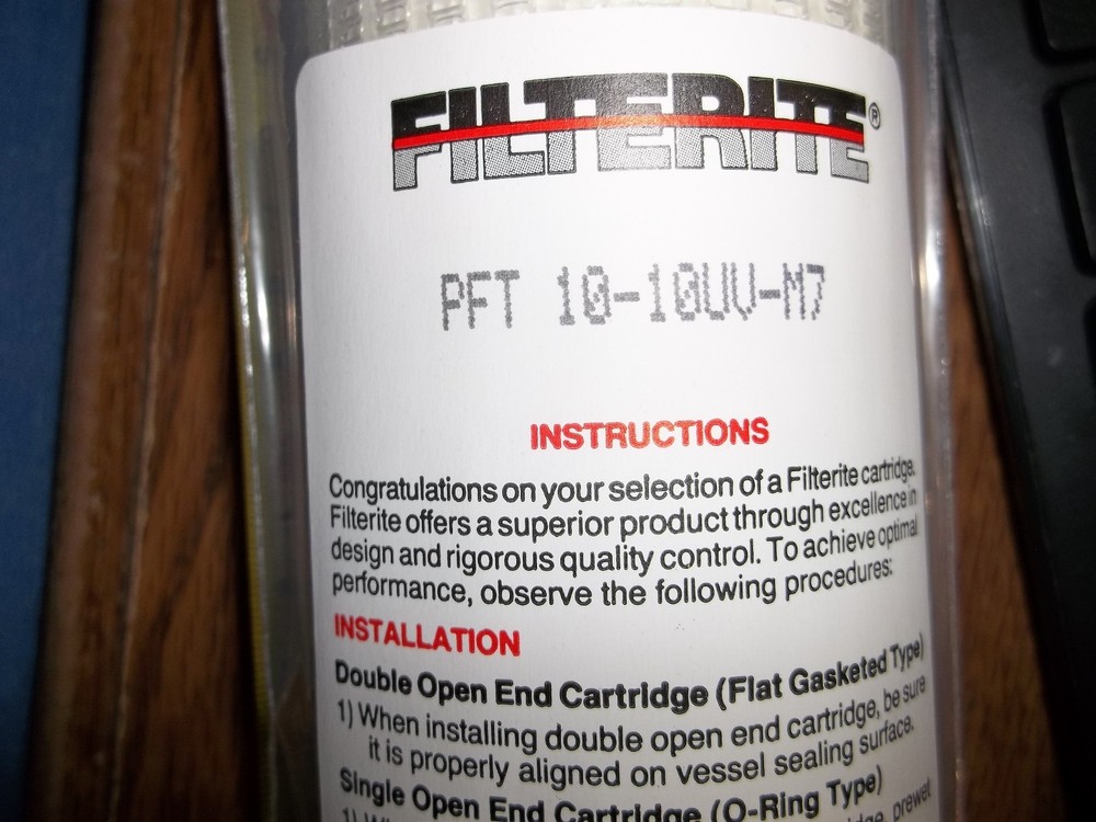 NEW FILTERITE FILTER PFT 10-10UV-M7 1010UVM7 (X5)