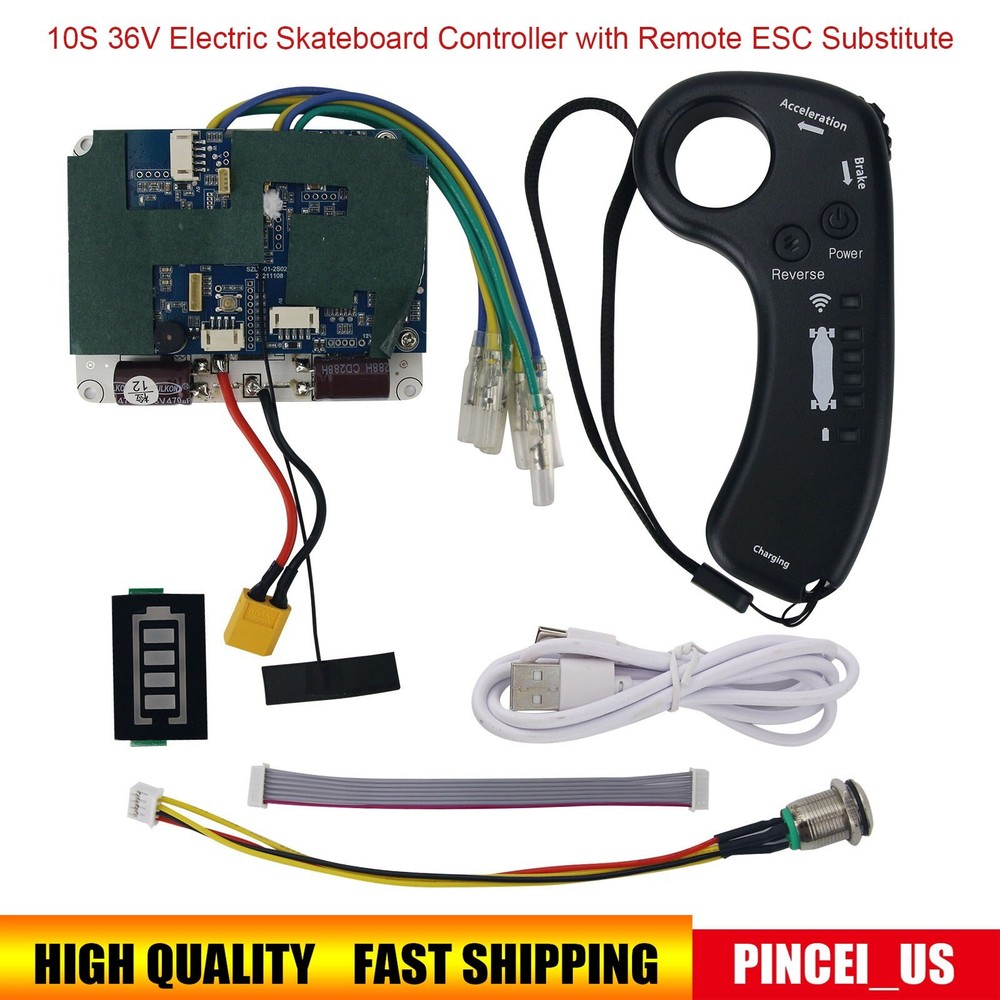 10S 36V Electric Skateboard Controller Dual Motor Driven Type with Remote ESC