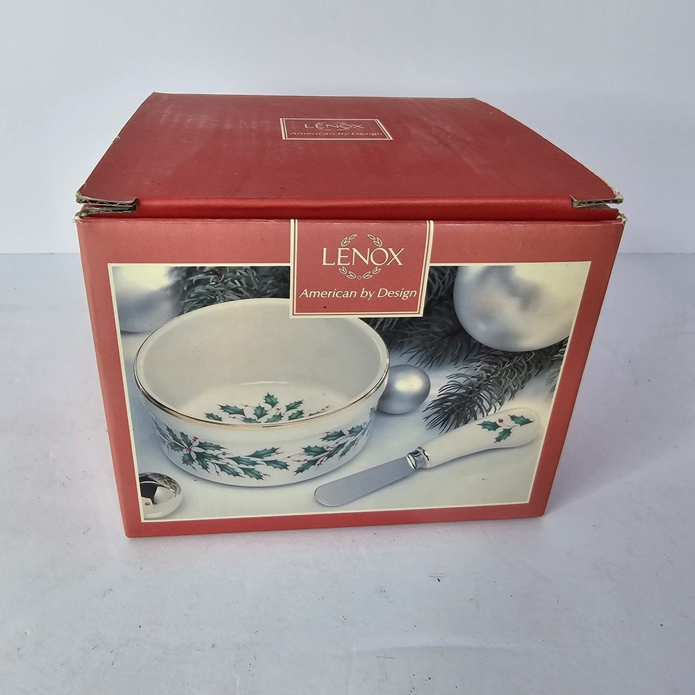 Lenox Holiday Dip Bowl Only - No Spreader
